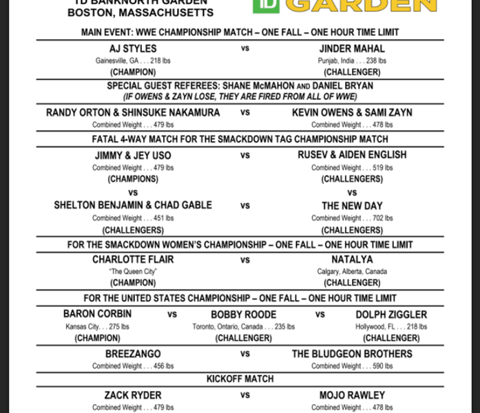 2017 12 17 WWE Clash Of Champions