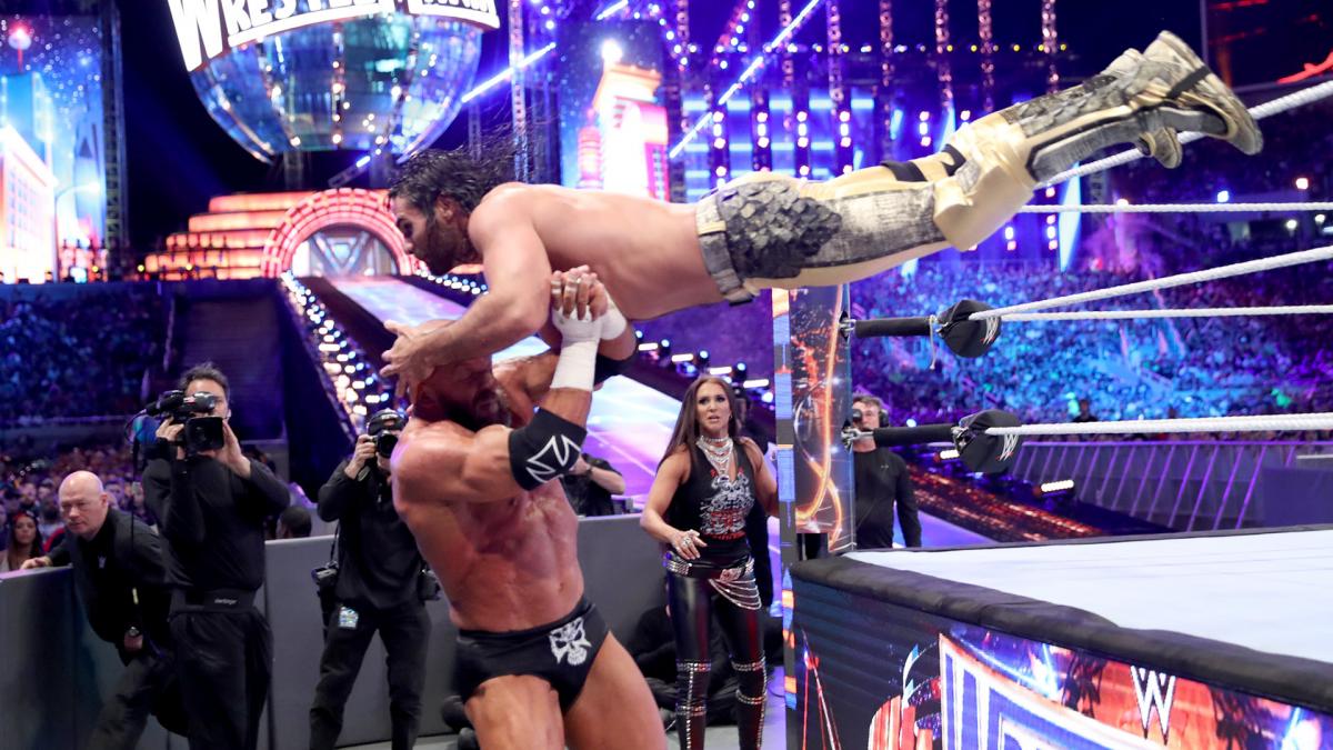 WWE Triple H Seth Rollins WrestleMania 33