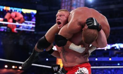 Brock Lesnar F5 Triple H WWE WrestleMania