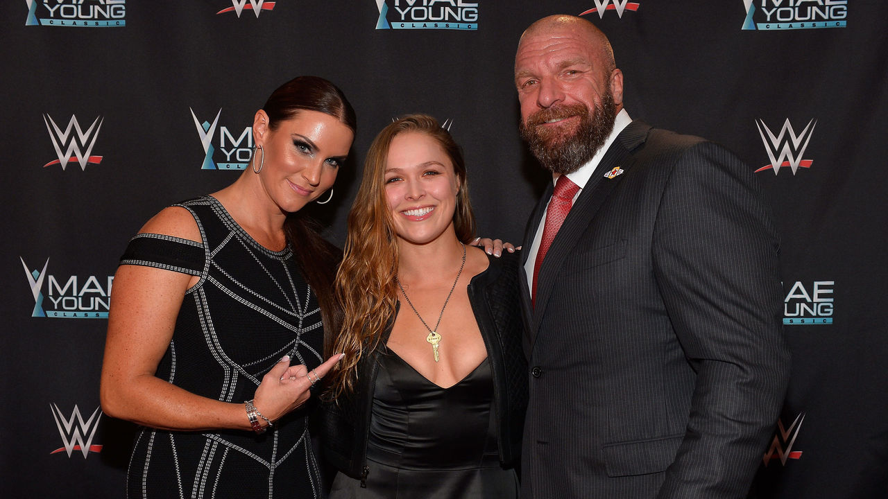 Ronda Rousey Triple H Stephanie McMahon John Cena