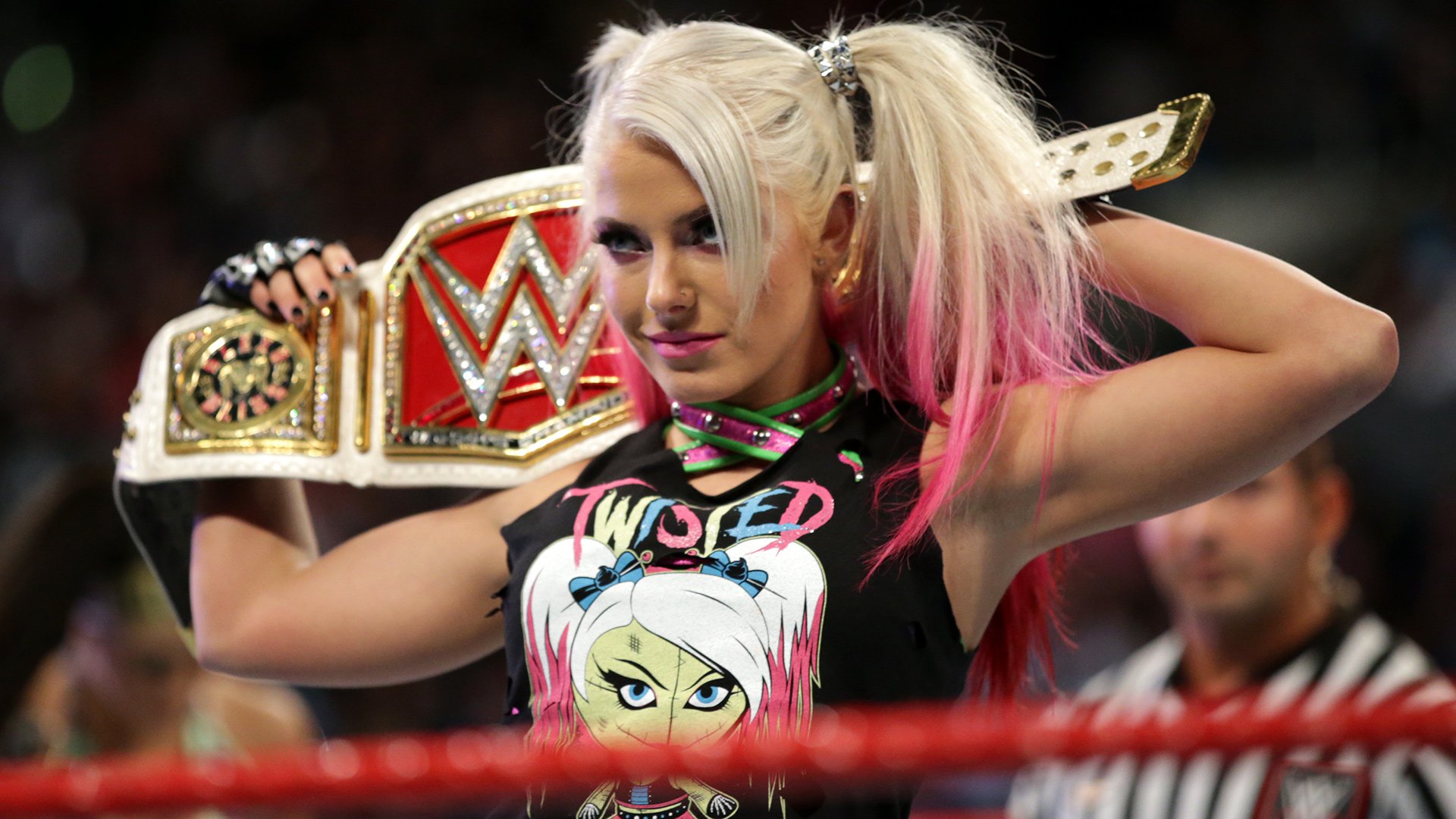 Alexa Bliss WWE Raw Women's Champion WrestleMania Kickoff
