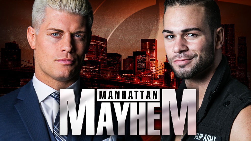 ROH Manhattan Mayhem Cody Rhodes Flip Gordon