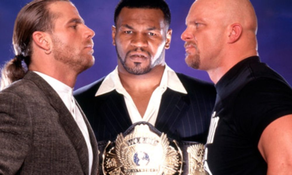 WrestleMania 14 Shawn Michaels Mike Tyson Steve Austin