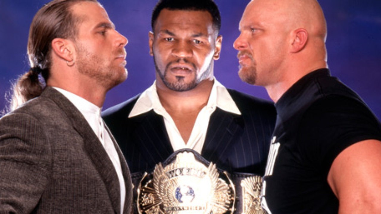 WrestleMania 14 Shawn Michaels Mike Tyson Steve Austin