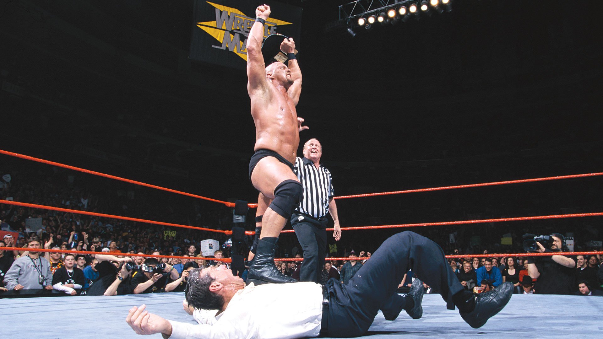 WrestleMania 15 Steve Austin Vince McMahon Sports Entertainment