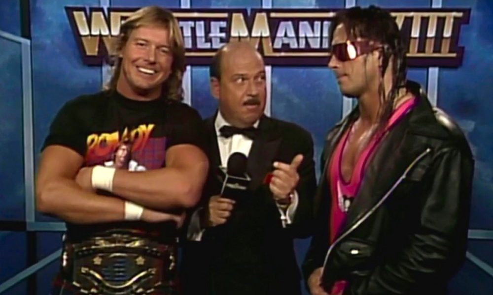 WrestleMania 8 Roddy Piper Bret Hard