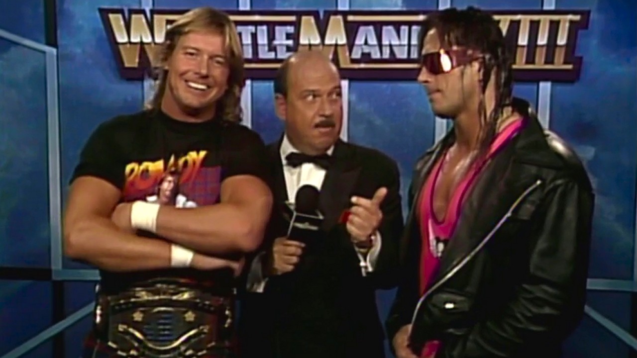 WrestleMania 8 Roddy Piper Bret Hard
