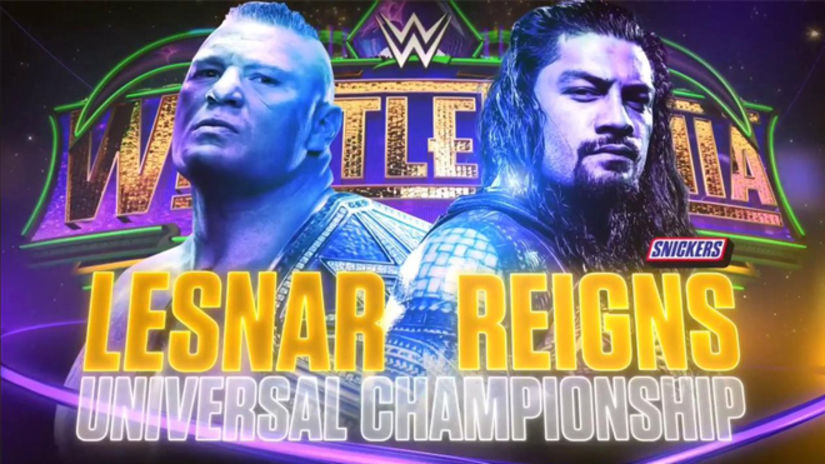 WrestleMania 34 Brock Lesnar Roman Reigns