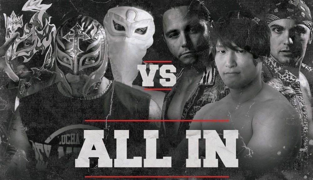 ALL IN Results Six Man Tag Rey Mysterio The Young Bucks Kota Ibushi