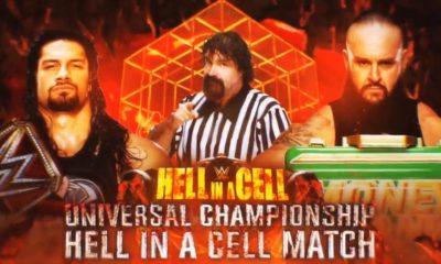WWE Hell In A Cell Results Roman Reigns Braun Strowman Mick Foley
