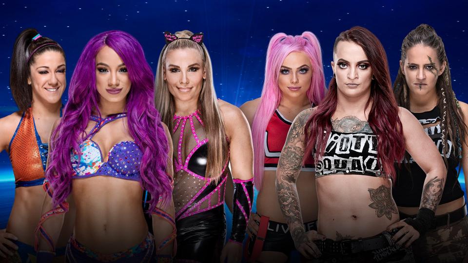 WWE Evolution Bayley Sasha Banks Natalya Riott Squad