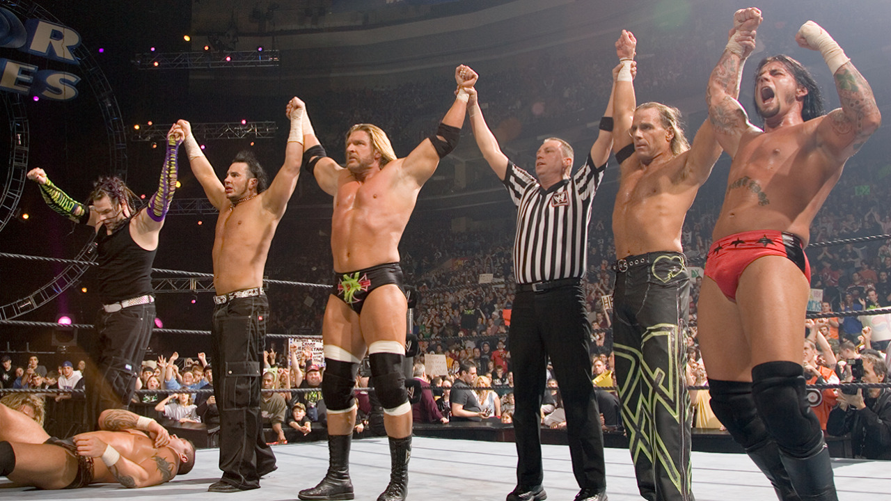Jeff Hardy Matt Hardy Triple H Shawn Michaels CM Punk Survivor Series