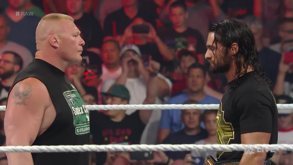 WWE WrestleMania Brock Lesnar Seth Rollins
