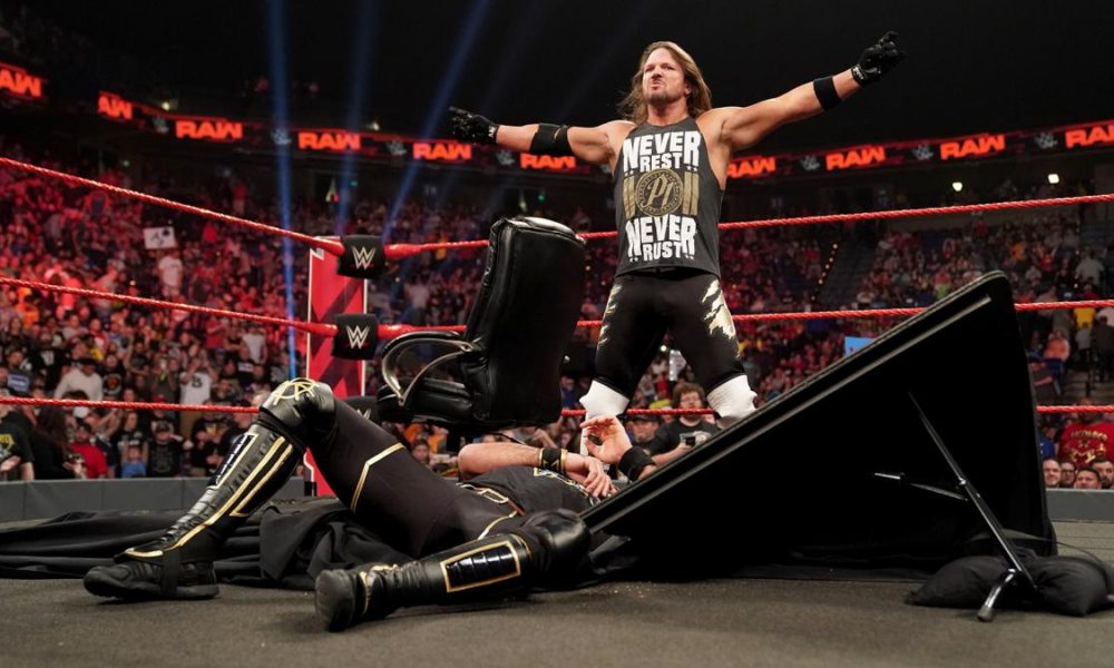 AJ Styles Seth Rollins WWE Raw YouTube