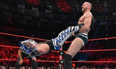 WWE RAW Rey Mysterio Cesaro Giant Swing