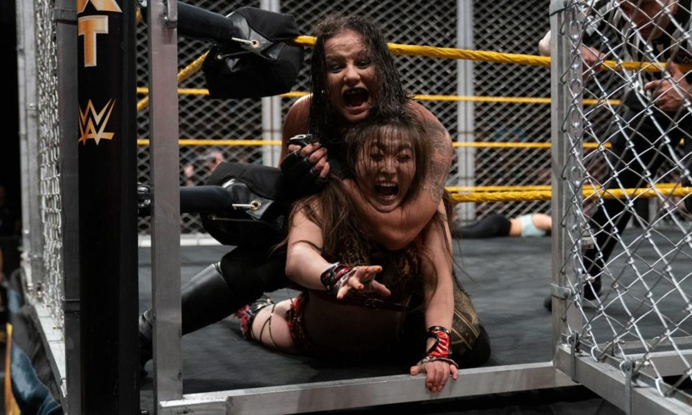 WWE NXT Shayna Baszler Io Shirai Steel CAge