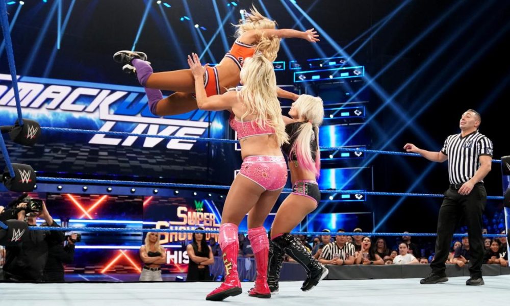 WWE Smackdown Alexa Bliss Charlotte Flair Carmella