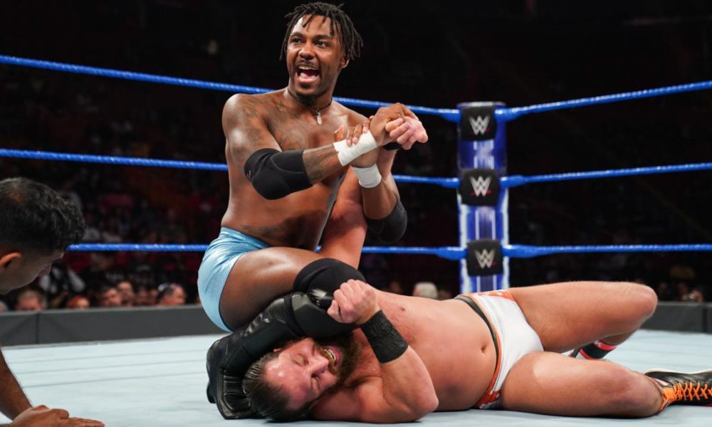 WWE 205 Live Isiah Swerve Scott Drew Gulak