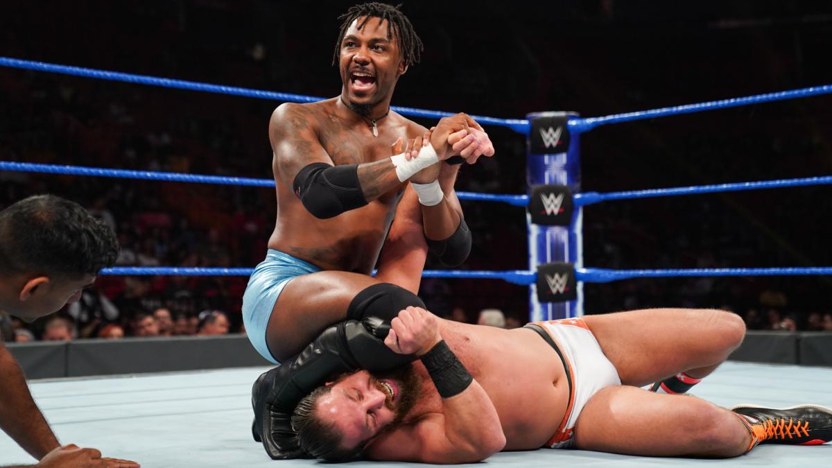 WWE 205 Live Isiah Swerve Scott Drew Gulak