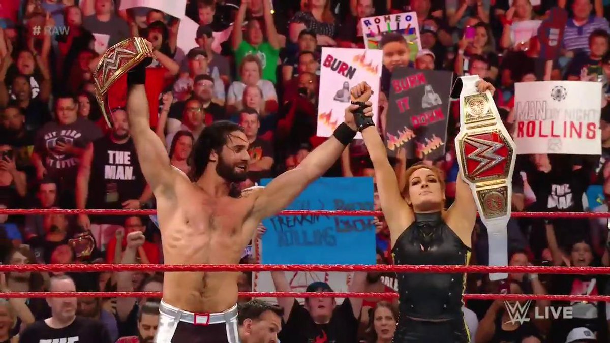 WWE Seth Rollins Becky Lynch