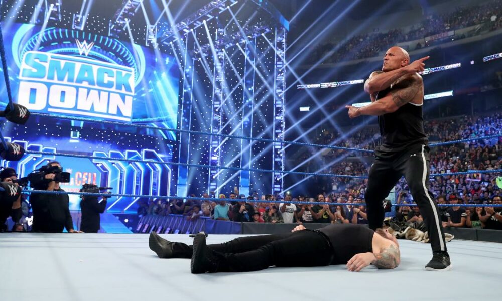 WWE Smackdown The Rock People's Elbow Baron Corbin