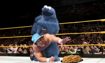 Sesame Street Cookie Monster Wrestling