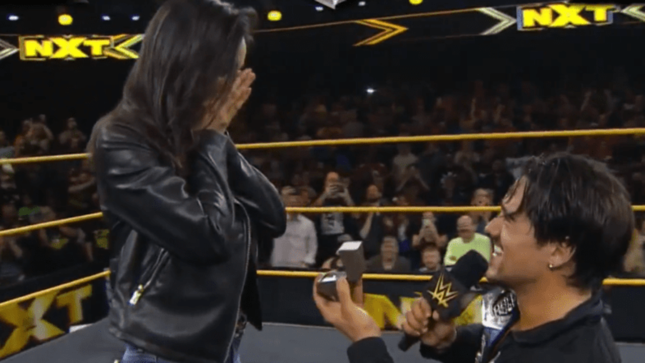 WWE NXT Angel Garza Proposes
