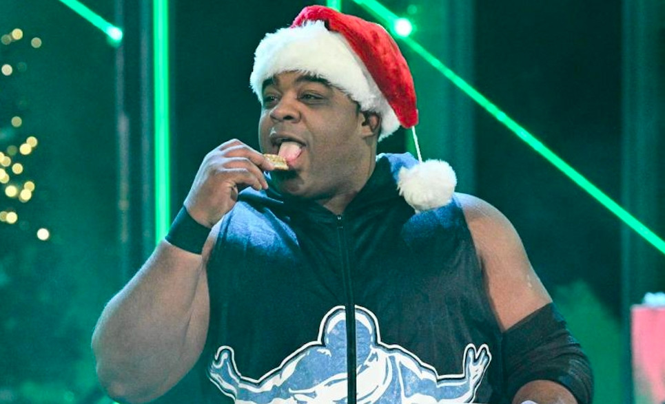 WWE NXT Keith Lee Santa Hat Christmas