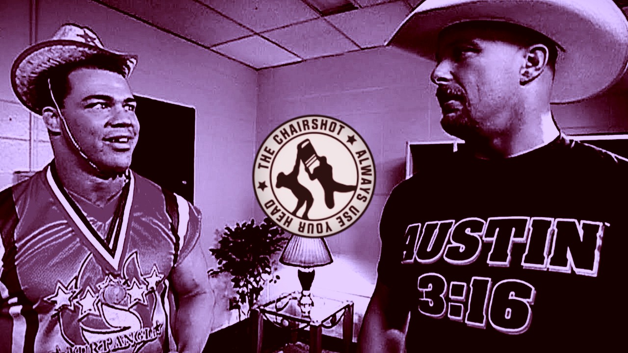 Kurt Angle Steve Austin WWF WWE Chairshot Edit