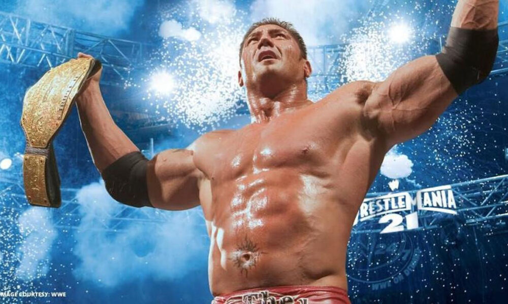 Batista World Heavyweight Champion WWE WrestleMania 21