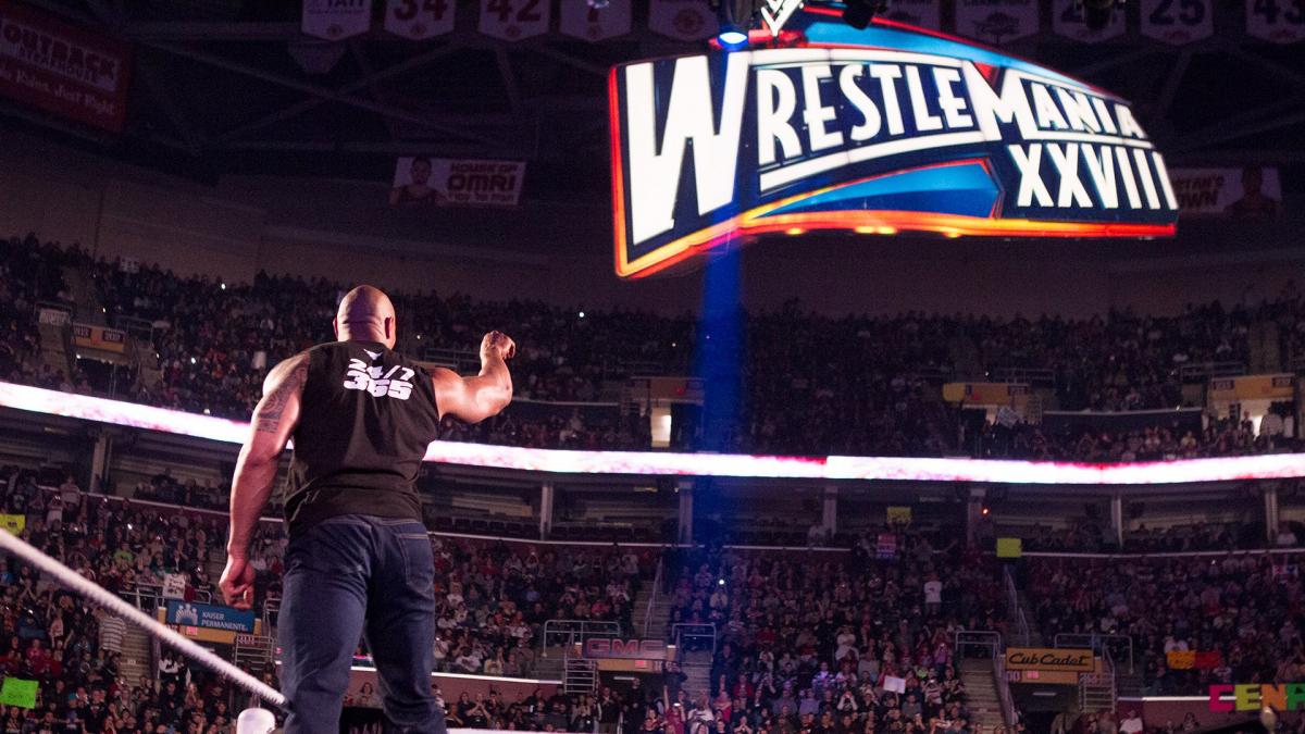 The Rock WrestleMania Sign