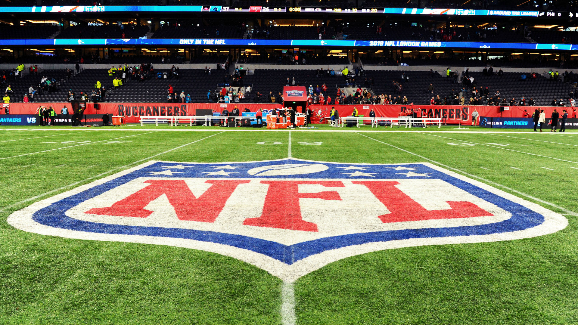 NFL logo stadium field