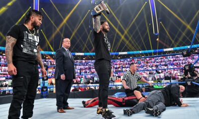 Roman Reigns Adam Pearce Shinsuka Nakamura WWE Royal Rumble Smackdown Jey Uso Paul Heyman