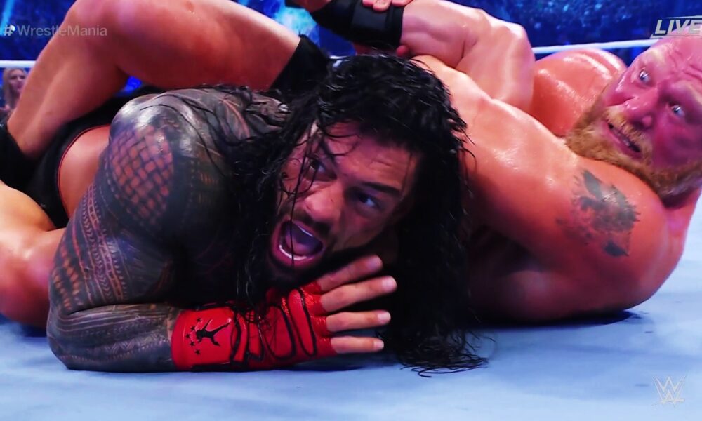 WWE WrestleMania 38 Roman Reigns Brock Lesnar Results