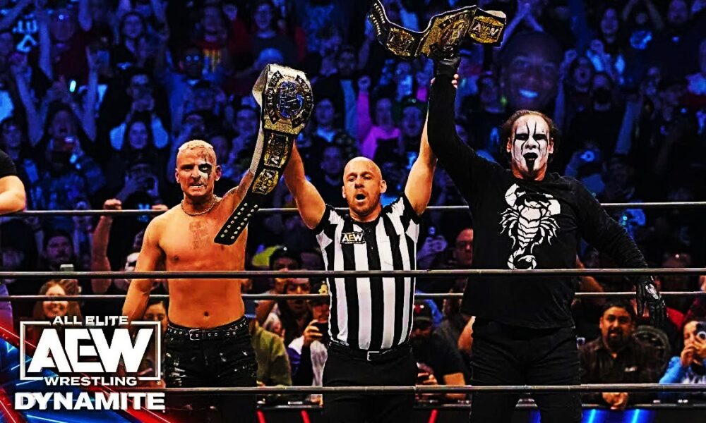 AEW Dynamite Sting Darby Win Tag Titles