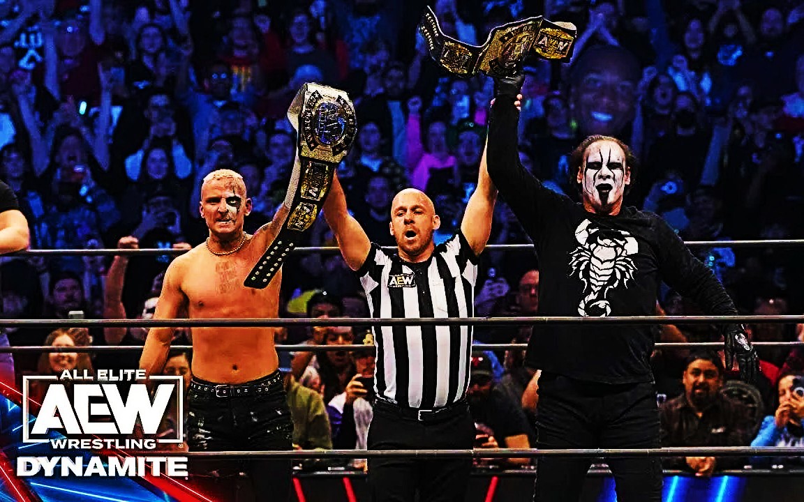 AEW Dynamite Sting Darby Win Tag Titles